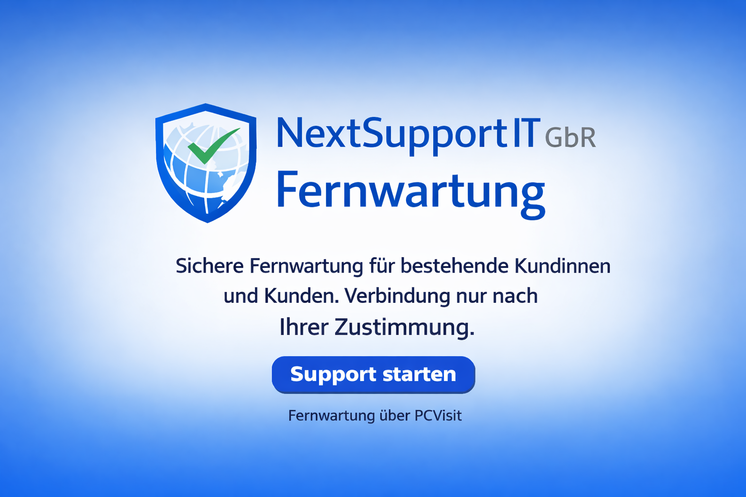 NextSupport IT GbR – Fernwartung starten