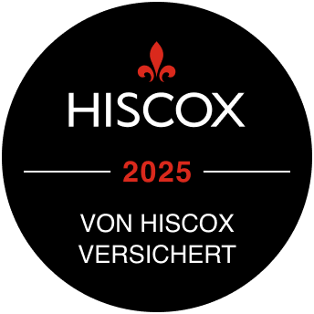 Versichert bei HISCOX 2025